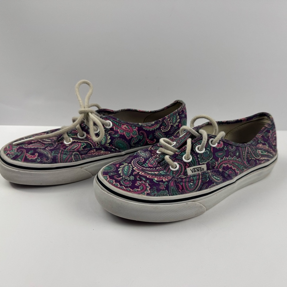 Vans Multicolor Paisley Canvas Shoes women’s size 6